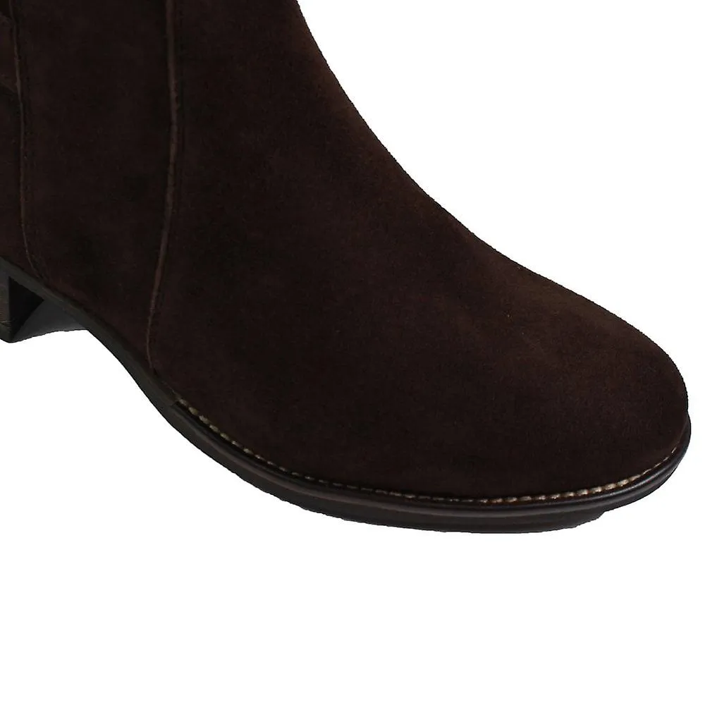 Women's Tamaris 25031 43 304 | Mocca Brown Suede | Women's Ankle Boots