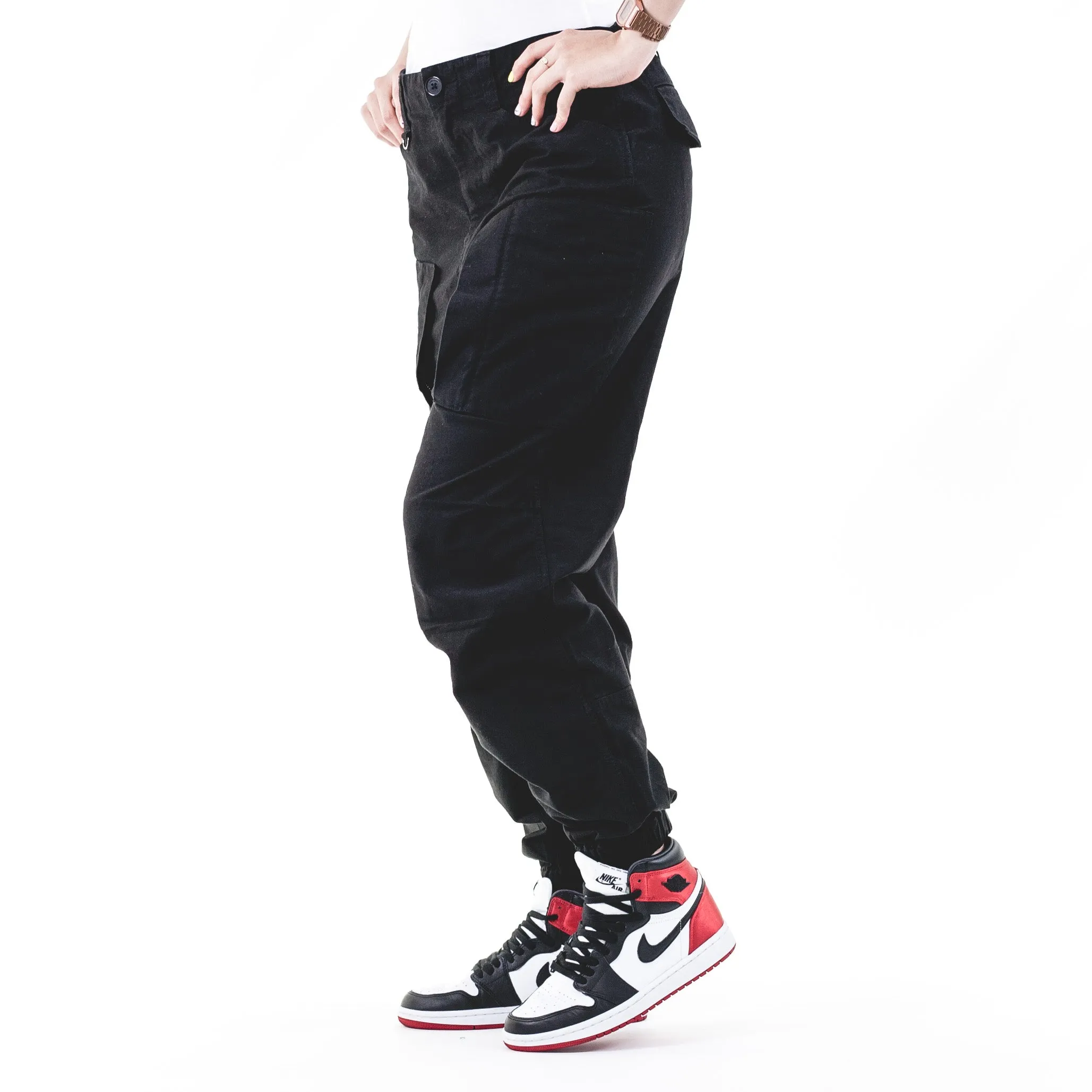 Woven Pant Flight Cargo Pants Black