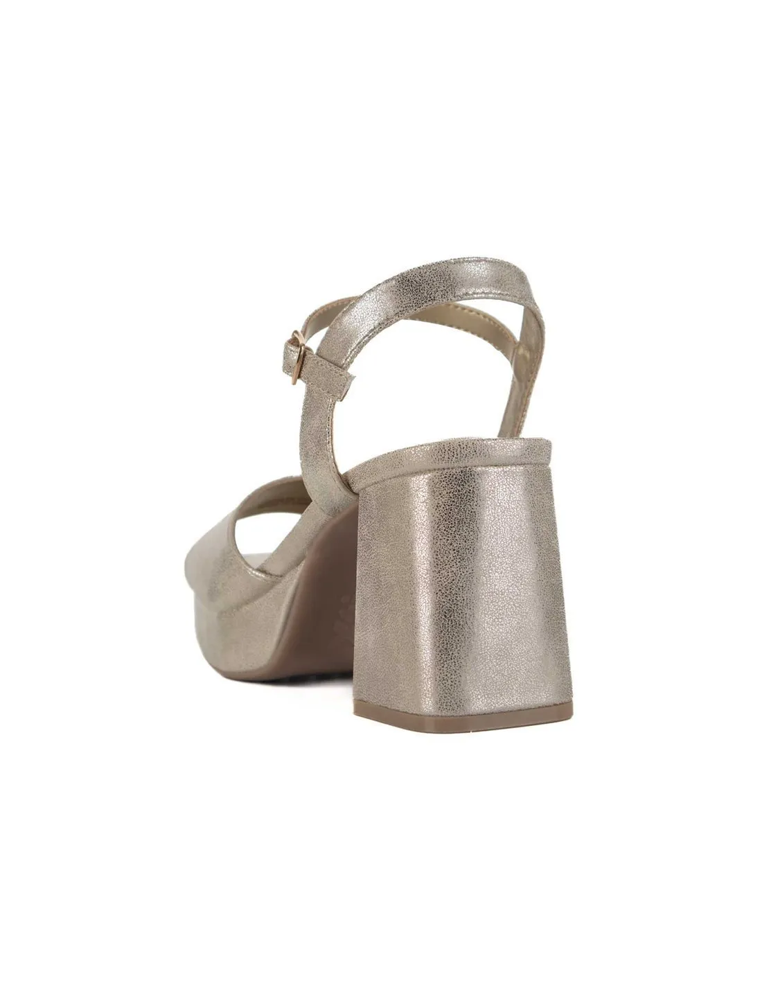 XTI  SANDALIA DE TACóN ORO 141471 MUJER