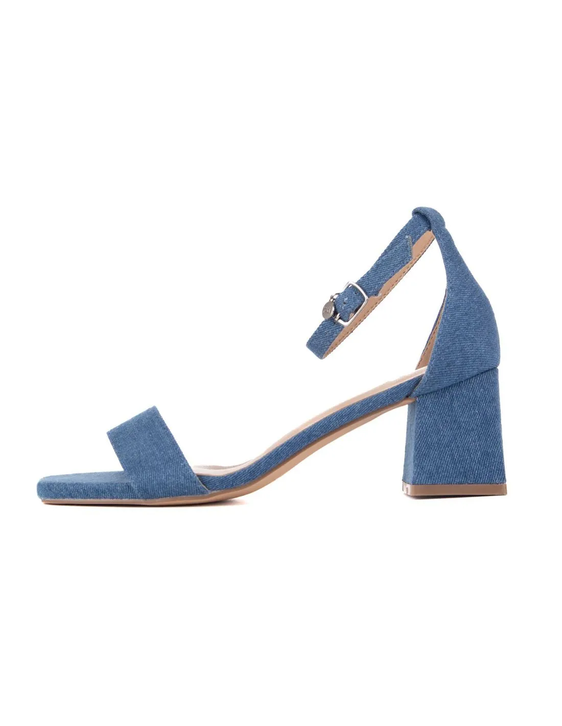 XTI  SANDALIAS DE TACóN AZUL DENIM 142661 MUJER