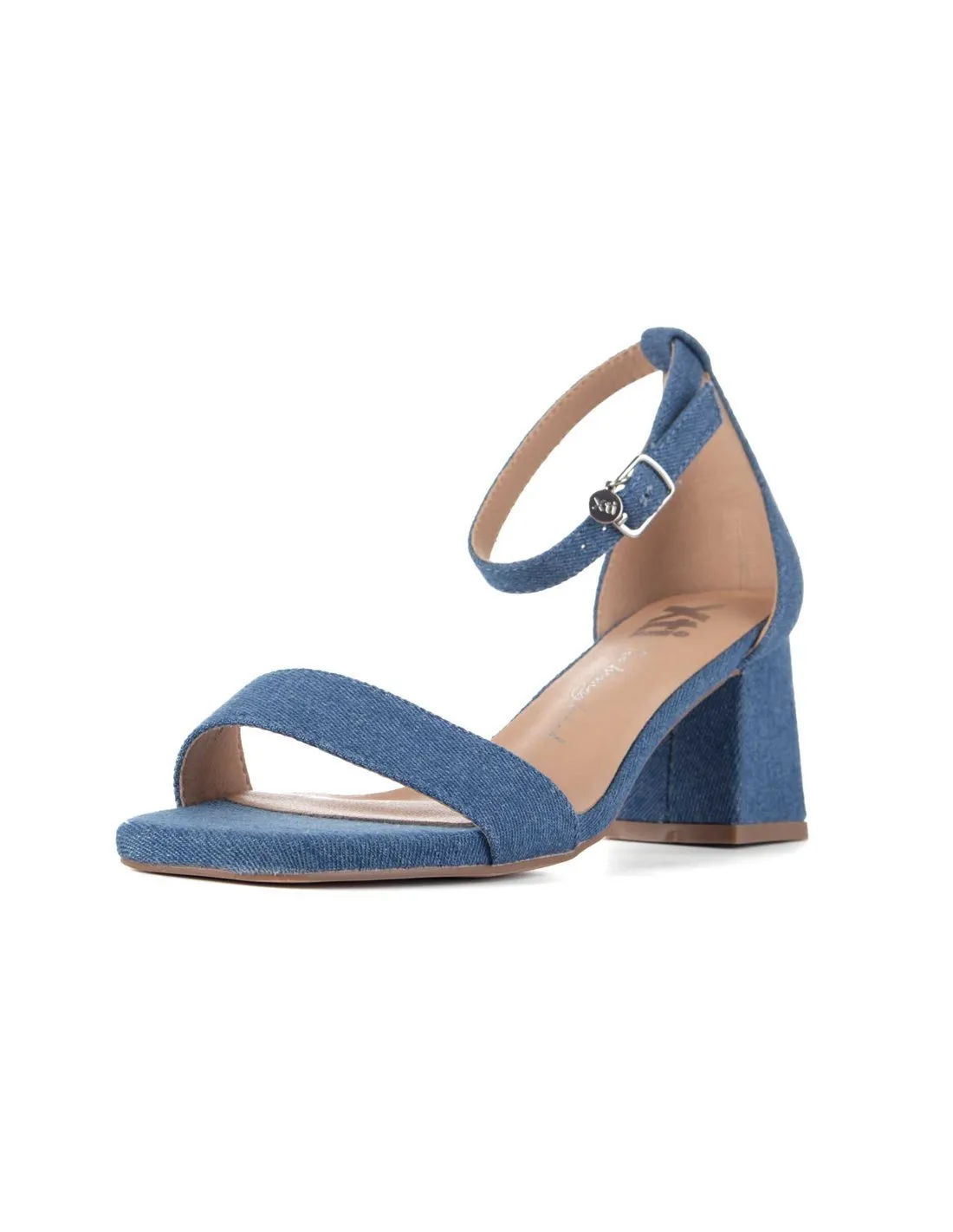 XTI  SANDALIAS DE TACóN AZUL DENIM 142661 MUJER