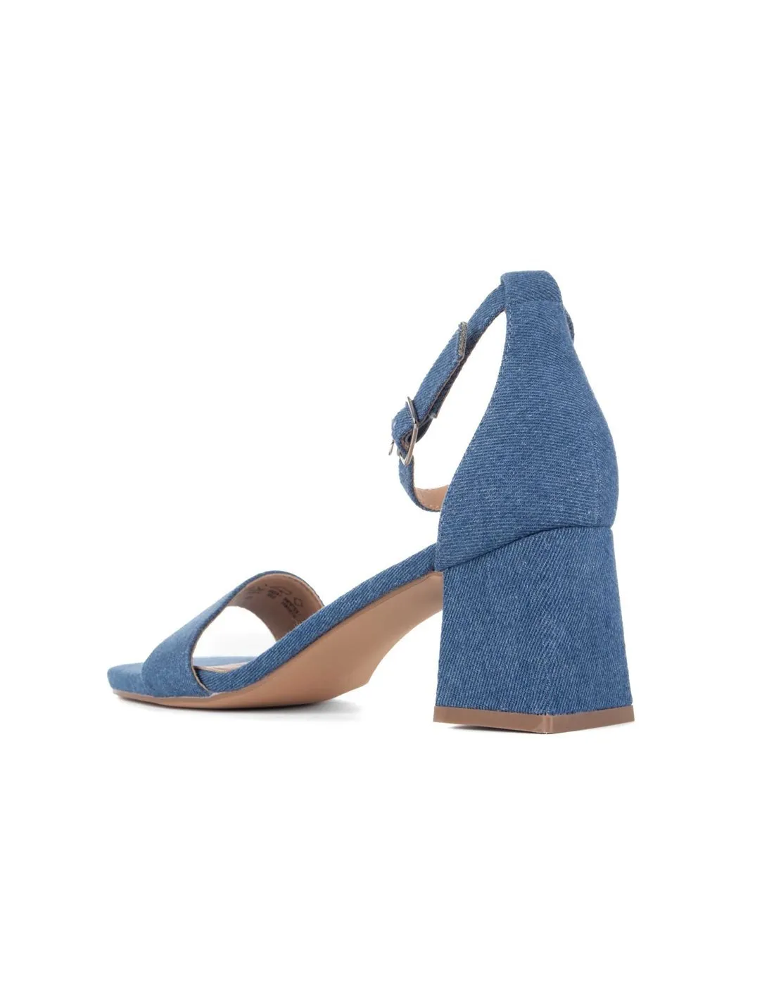 XTI  SANDALIAS DE TACóN AZUL DENIM 142661 MUJER
