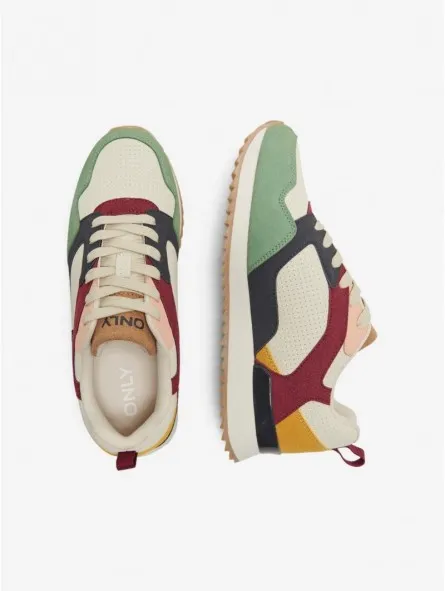 Zapatilla multicolor con cordones