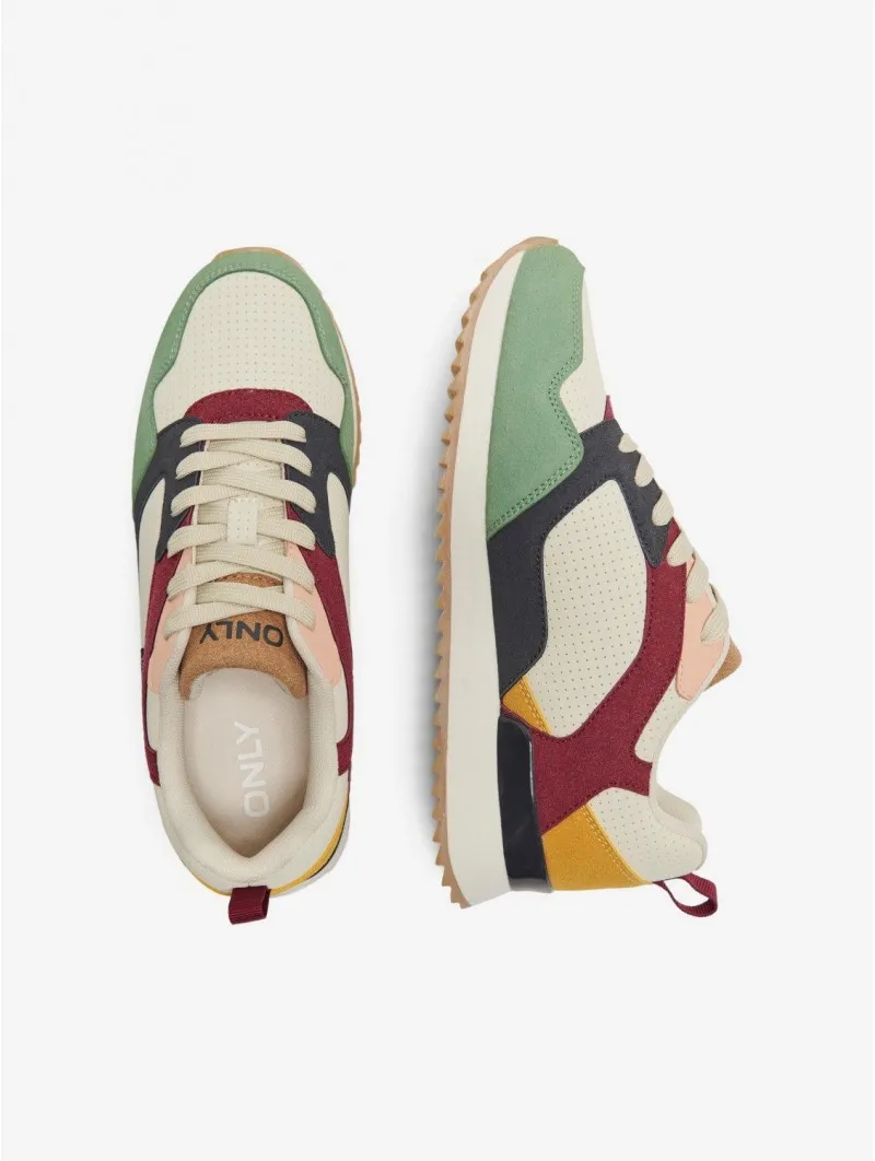 Zapatilla multicolor con cordones