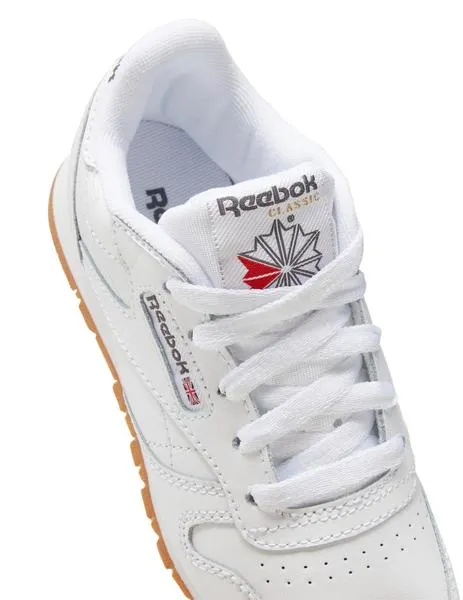 Zapatilla Reebok Classic leather caramelo de niño.