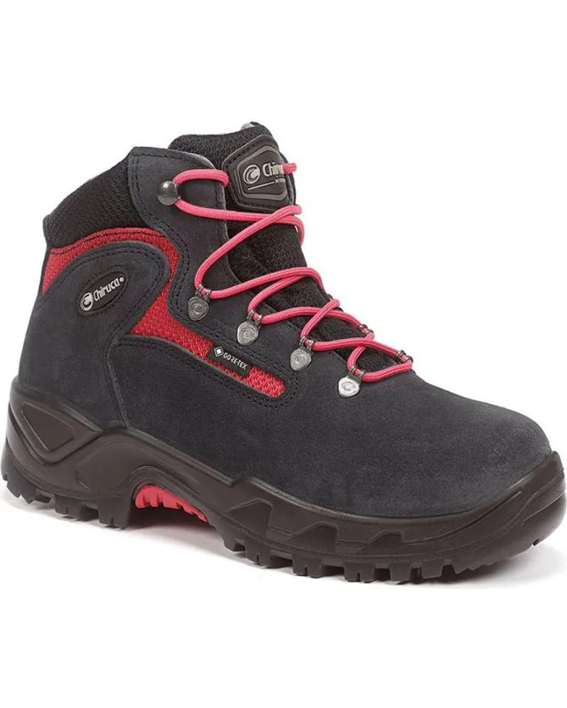 ZAPATILLAS DEPORTE CHIRUCA  DE MUJER MONTANA MASSANA 08 ROJO 4402408 NEGRO  GRIS