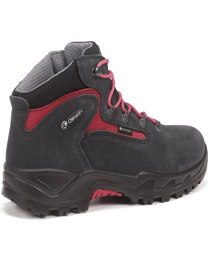 ZAPATILLAS DEPORTE CHIRUCA  DE MUJER MONTANA MASSANA 08 ROJO 4402408 NEGRO  GRIS
