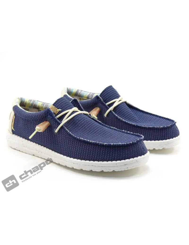 Zapatillas Deportiva Azul Dude Wally Eco