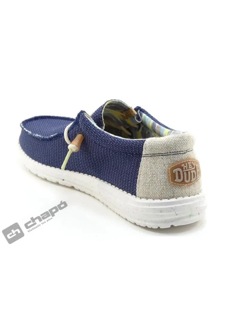 Zapatillas Deportiva Azul Dude Wally Eco