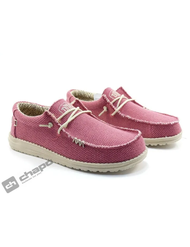 Zapatillas Deportiva Rojo Dude Wally Braided