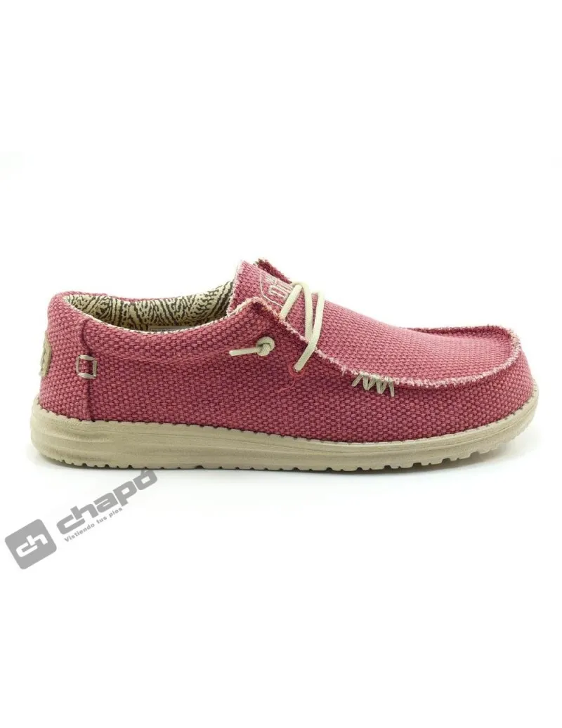 Zapatillas Deportiva Rojo Dude Wally Braided