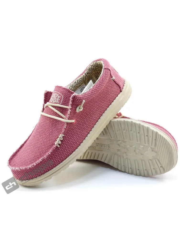 Zapatillas Deportiva Rojo Dude Wally Braided