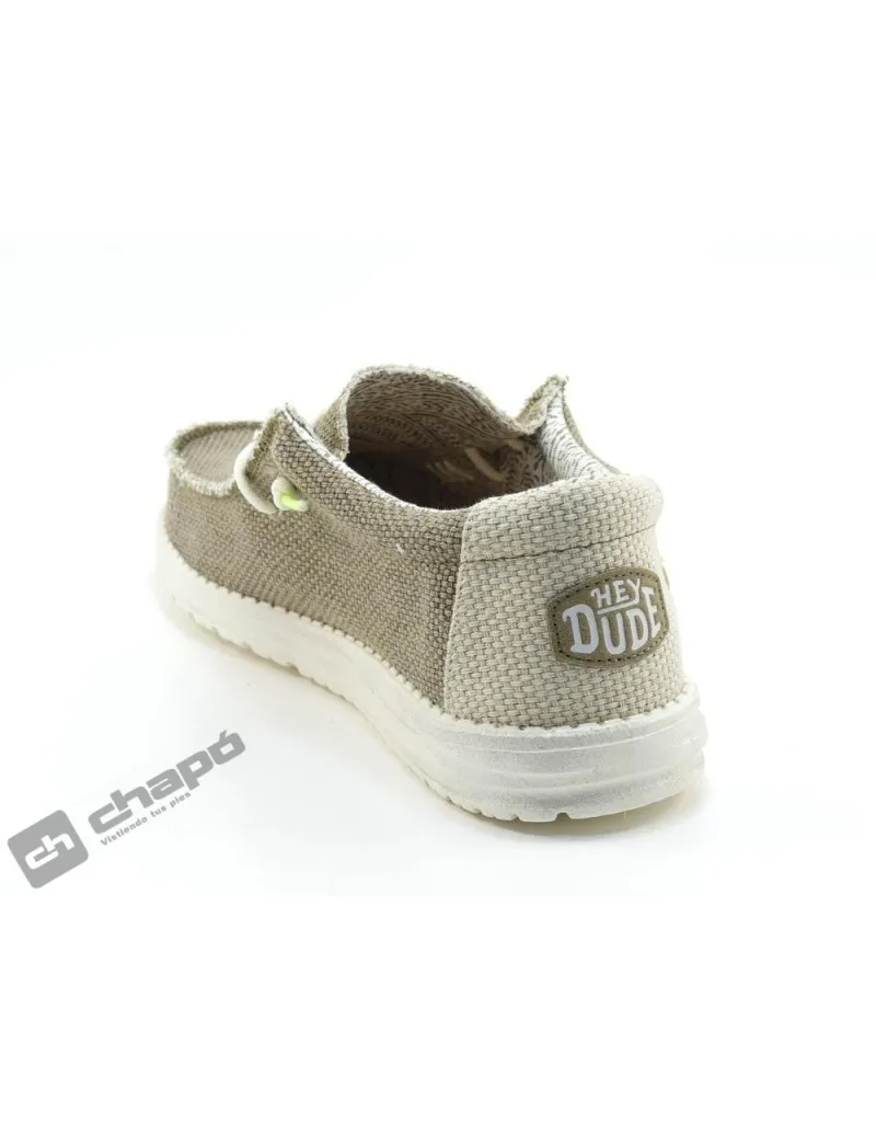Zapatillas Deportiva Taupe Dude Wally Braided