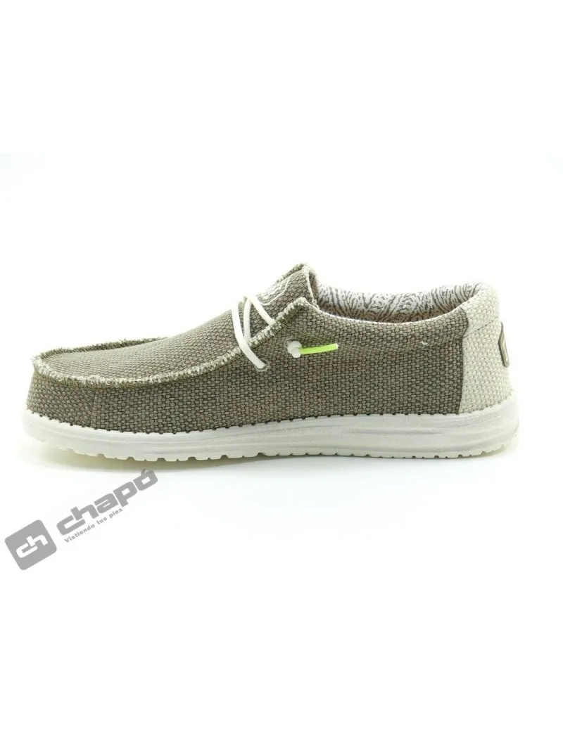 Zapatillas Deportiva Taupe Dude Wally Braided
