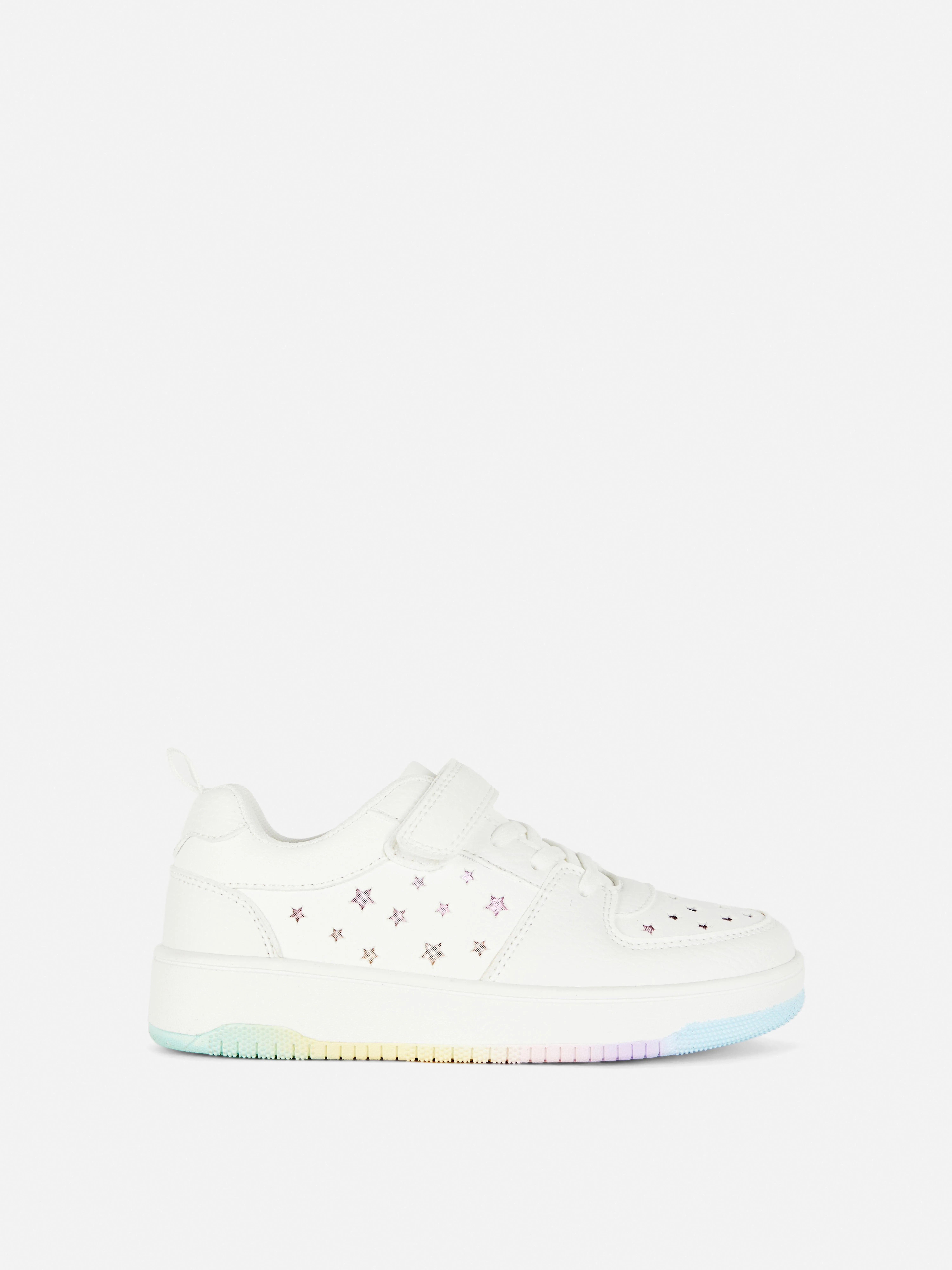 Zapatillas gruesas con efecto degradado y estrellas