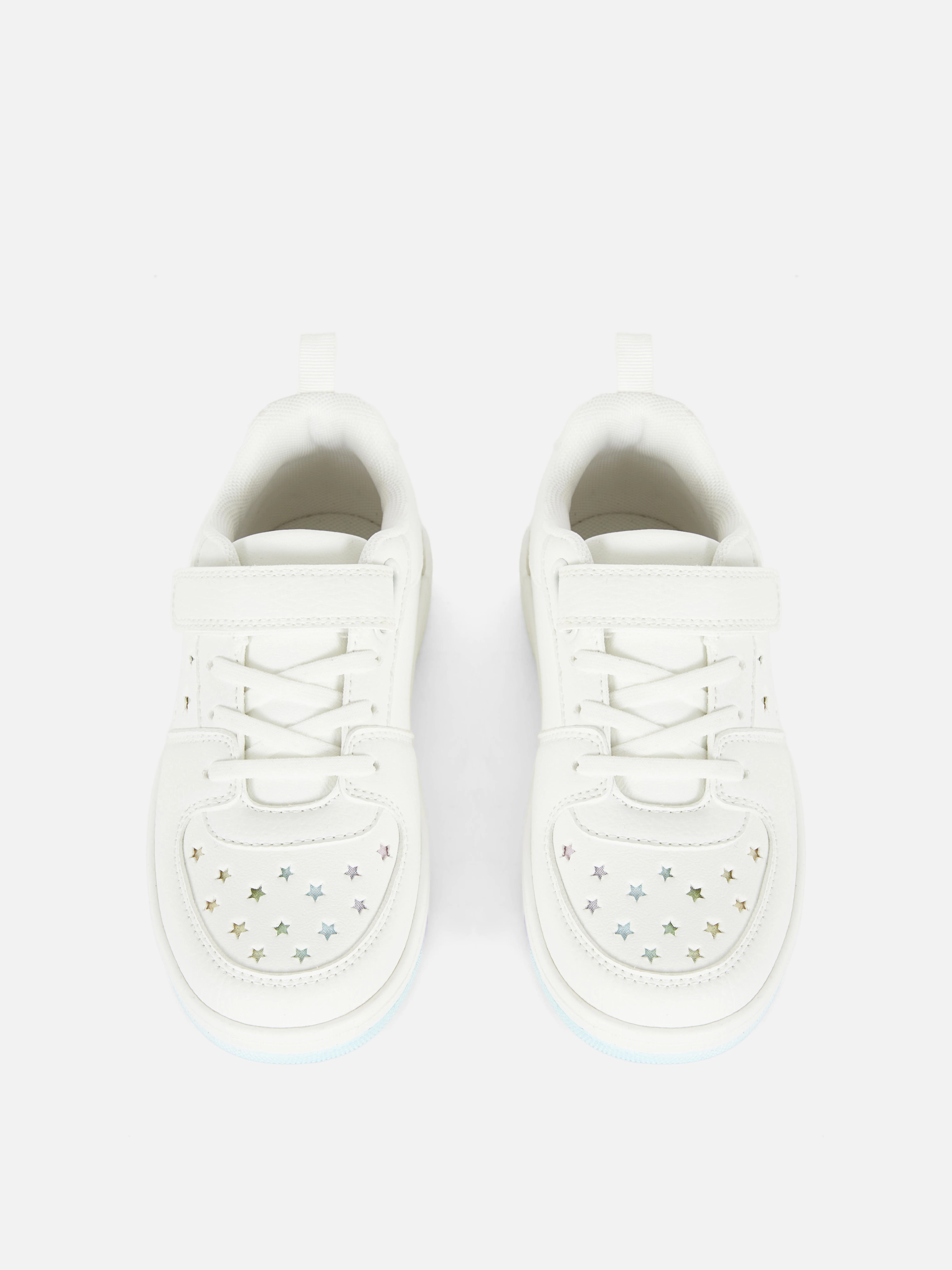 Zapatillas gruesas con efecto degradado y estrellas