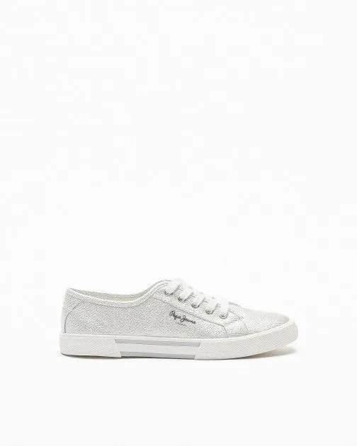 Zapatillas Pepe Jeans London Brady Party W Plateado