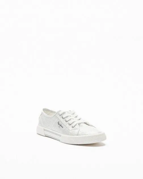 Zapatillas Pepe Jeans London Brady Party W Plateado