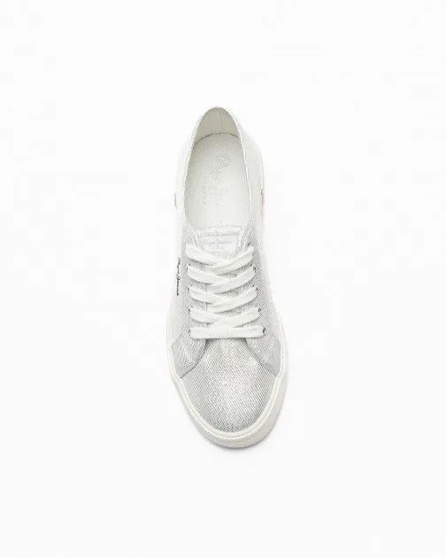 Zapatillas Pepe Jeans London Brady Party W Plateado