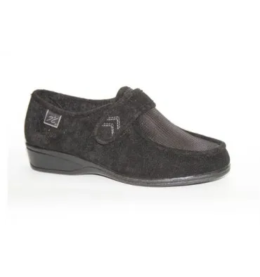 Zapatillas velcro pies muy delicados Doctor Cutillas en negro