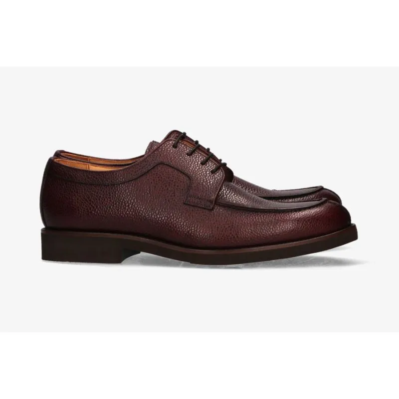 Zapato con cordones caoba