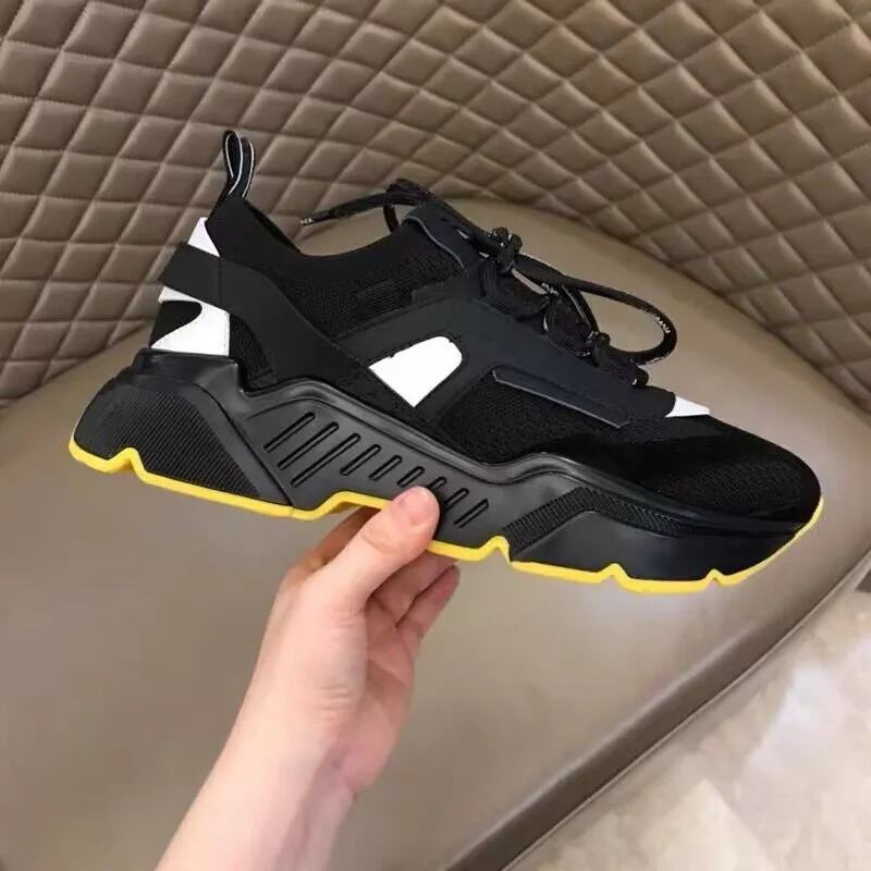 Zapato de lona italiano Zapato de plataforma de lujo Zapatillas de deporte al aire libre Zapatillas de diseñador