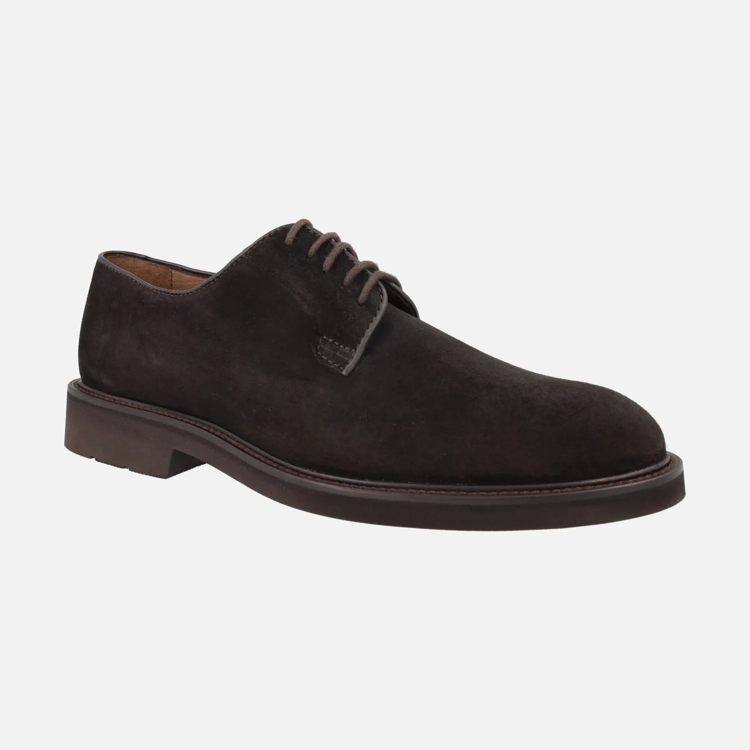 Zapatos blucher de cordones para hombre Baltimore en ante moka