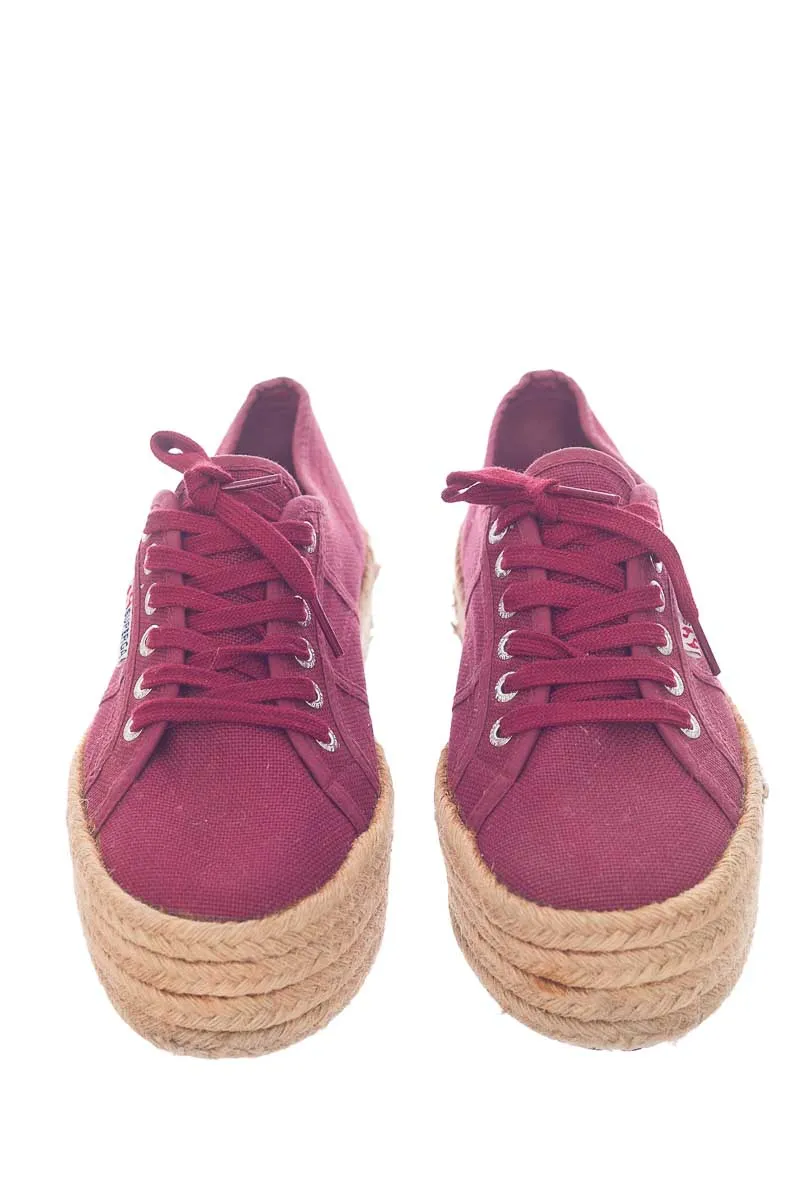 ZAPATOS COLOR VINOTINTO  SUPERGA