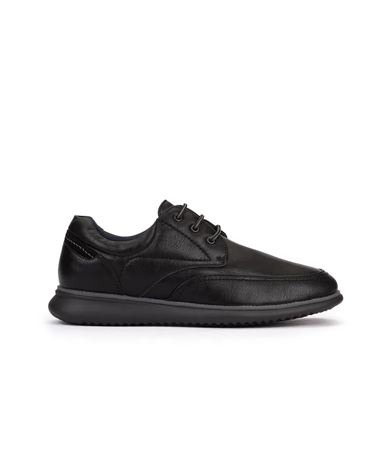 Zapatos confort de Cordones Negro Hombre