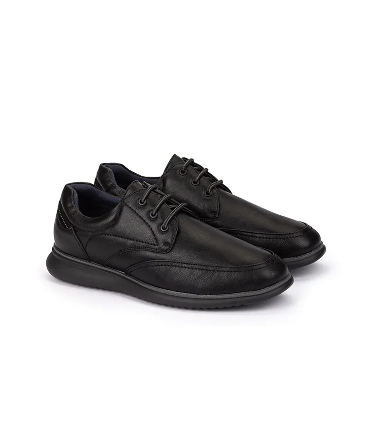Zapatos confort de Cordones Negro Hombre