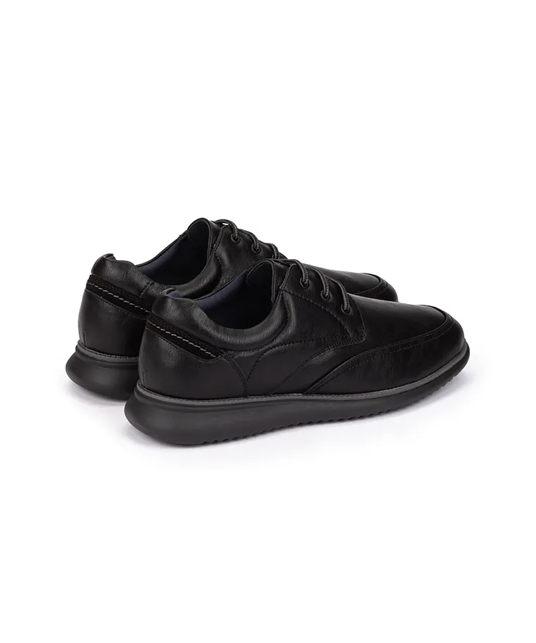 Zapatos confort de Cordones Negro Hombre