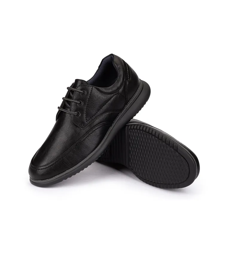 Zapatos confort de Cordones Negro Hombre