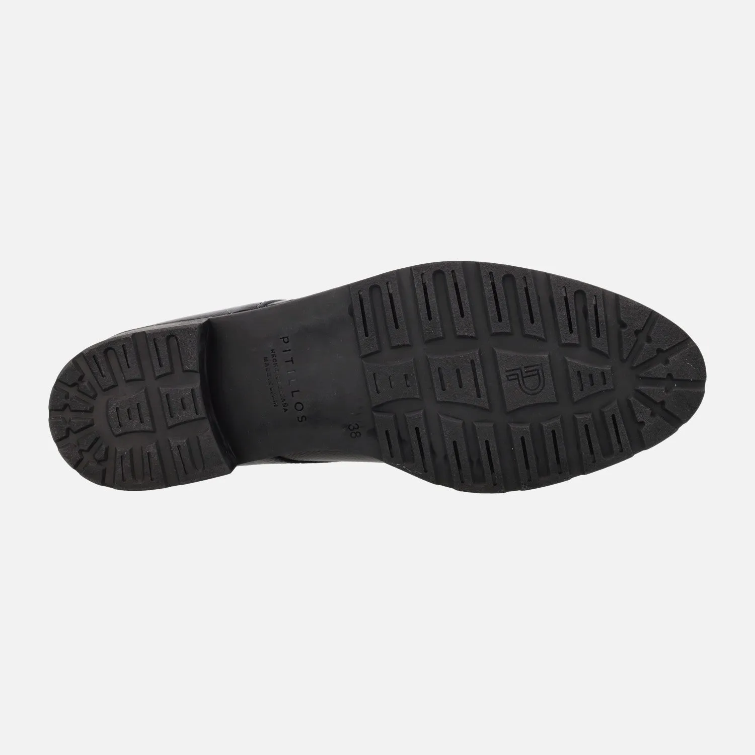 Zapatos confort en charol negro con cierre de cordones