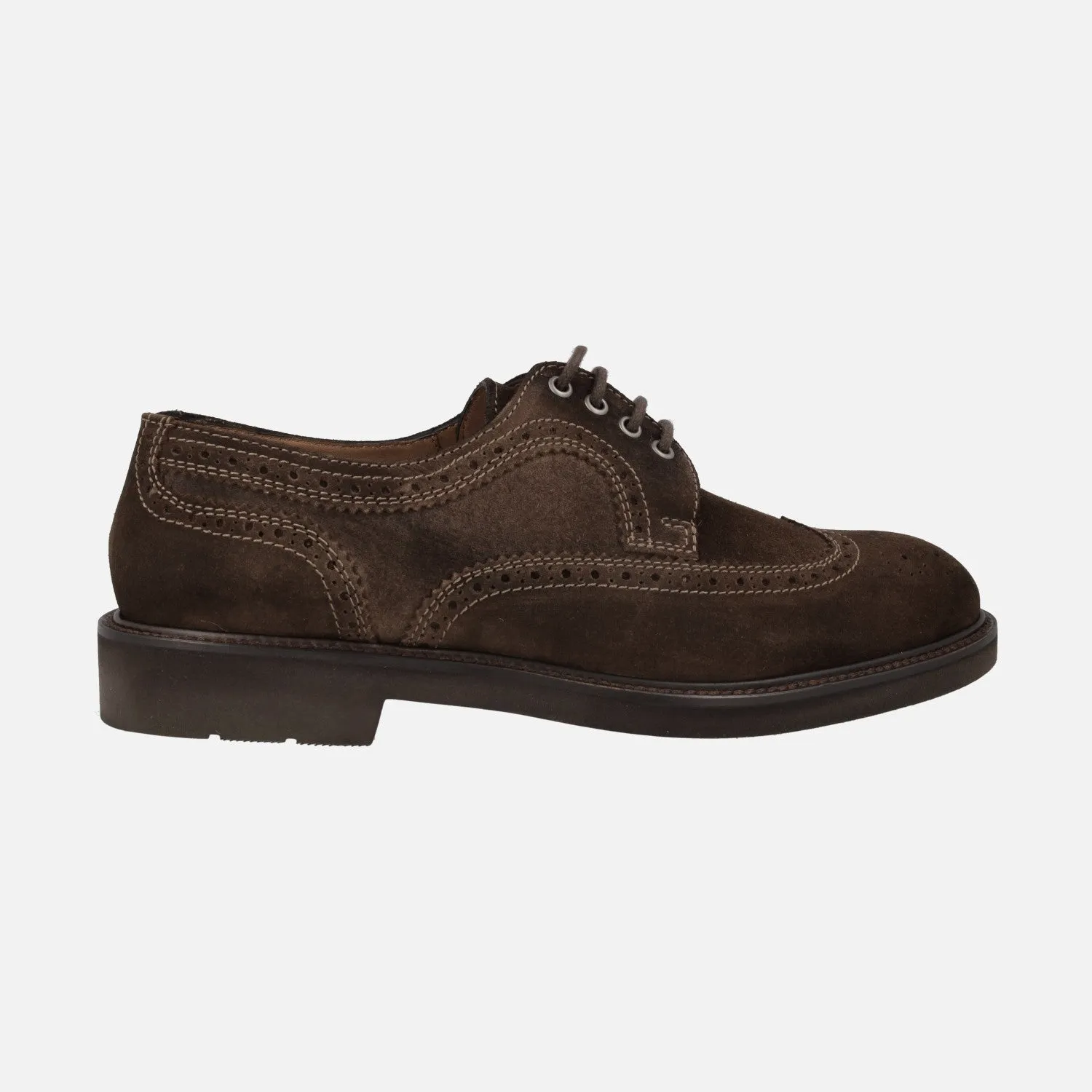 Zapatos de cordones blucher para hombre Baltimore en ante castor