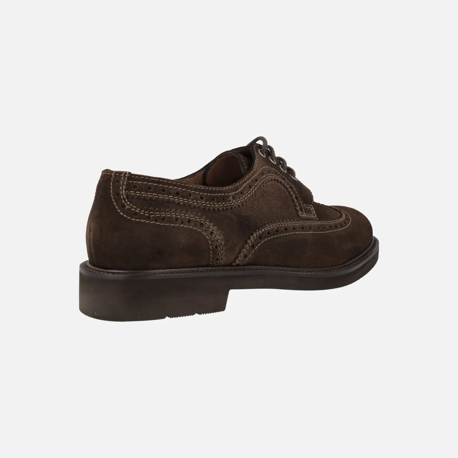 Zapatos de cordones blucher para hombre Baltimore en ante castor