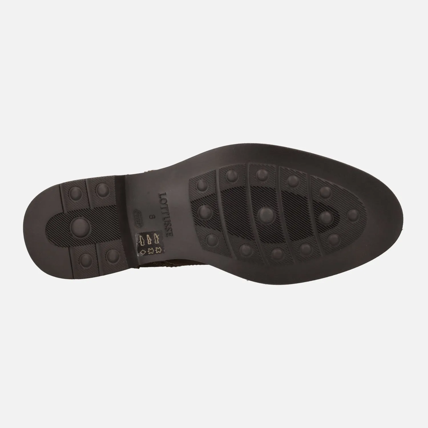 Zapatos de cordones blucher para hombre Baltimore en ante castor
