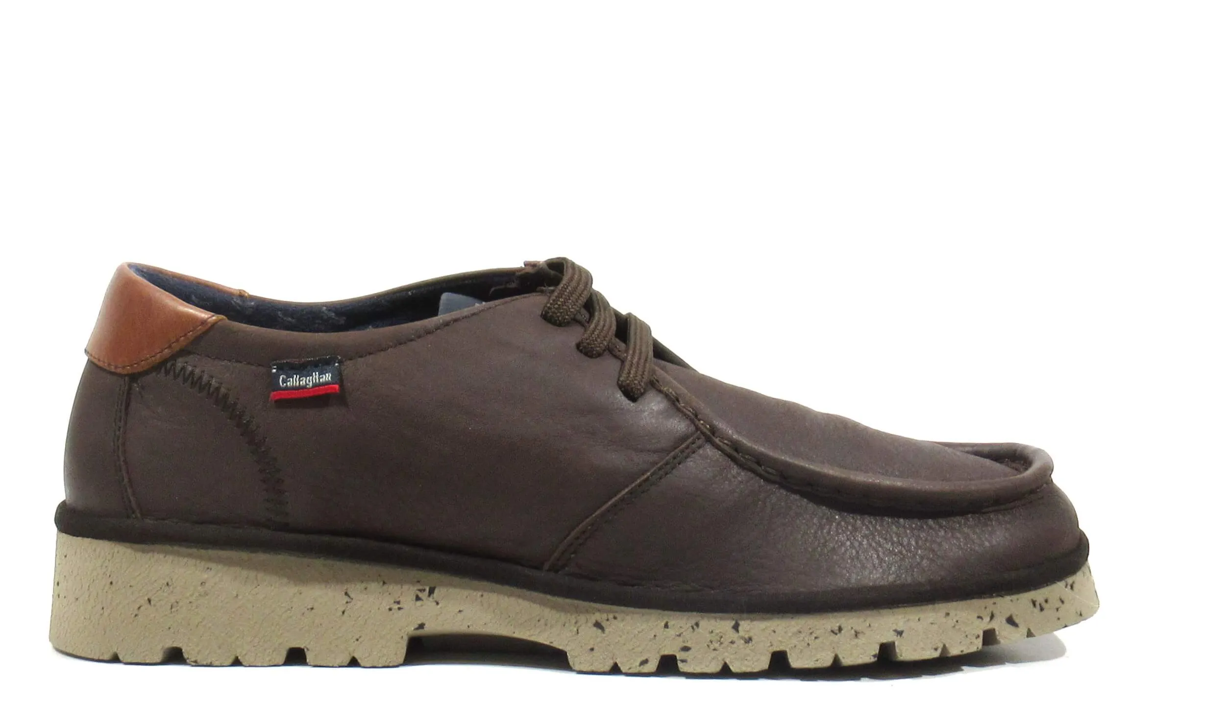 Zapatos de cordones con bordón para hombre
