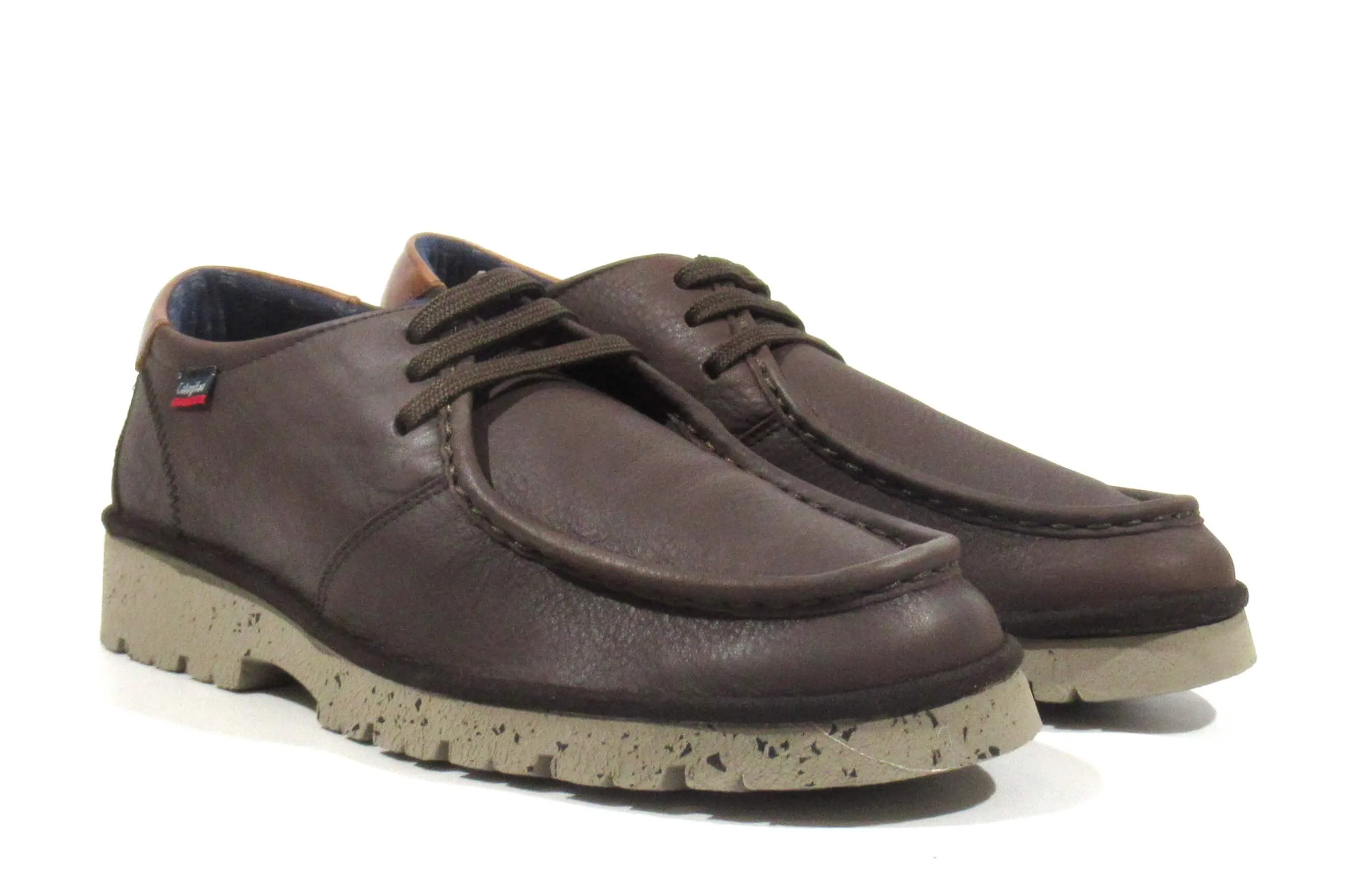 Zapatos de cordones con bordón para hombre