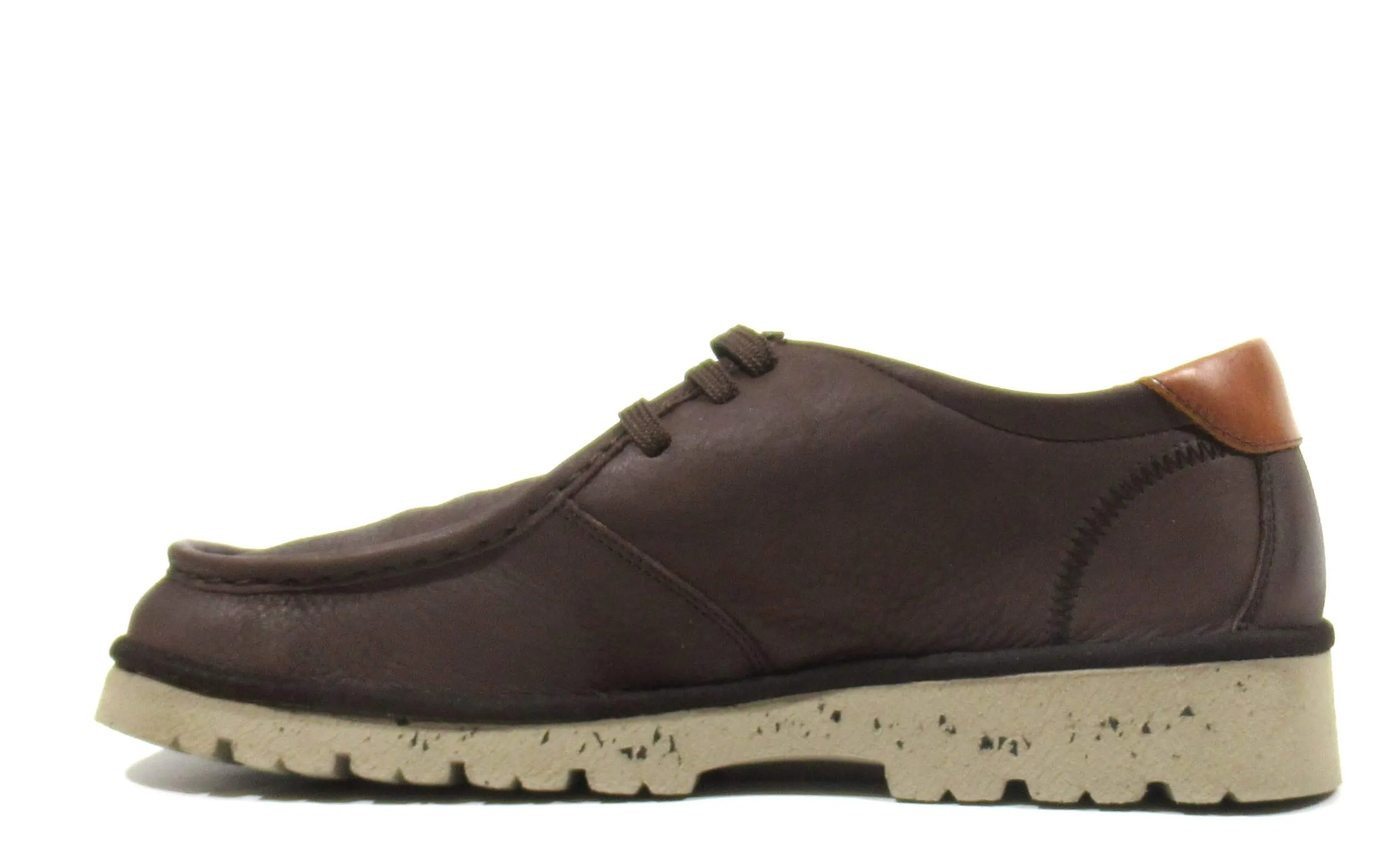 Zapatos de cordones con bordón para hombre