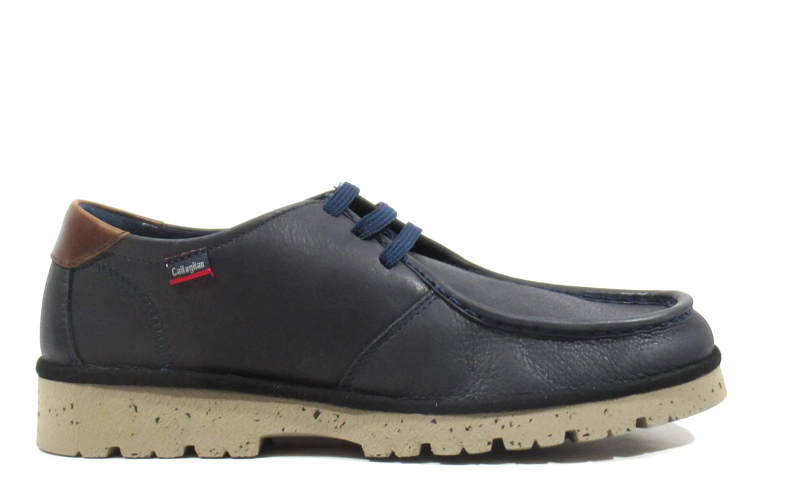 Zapatos de cordones con bordón para hombre
