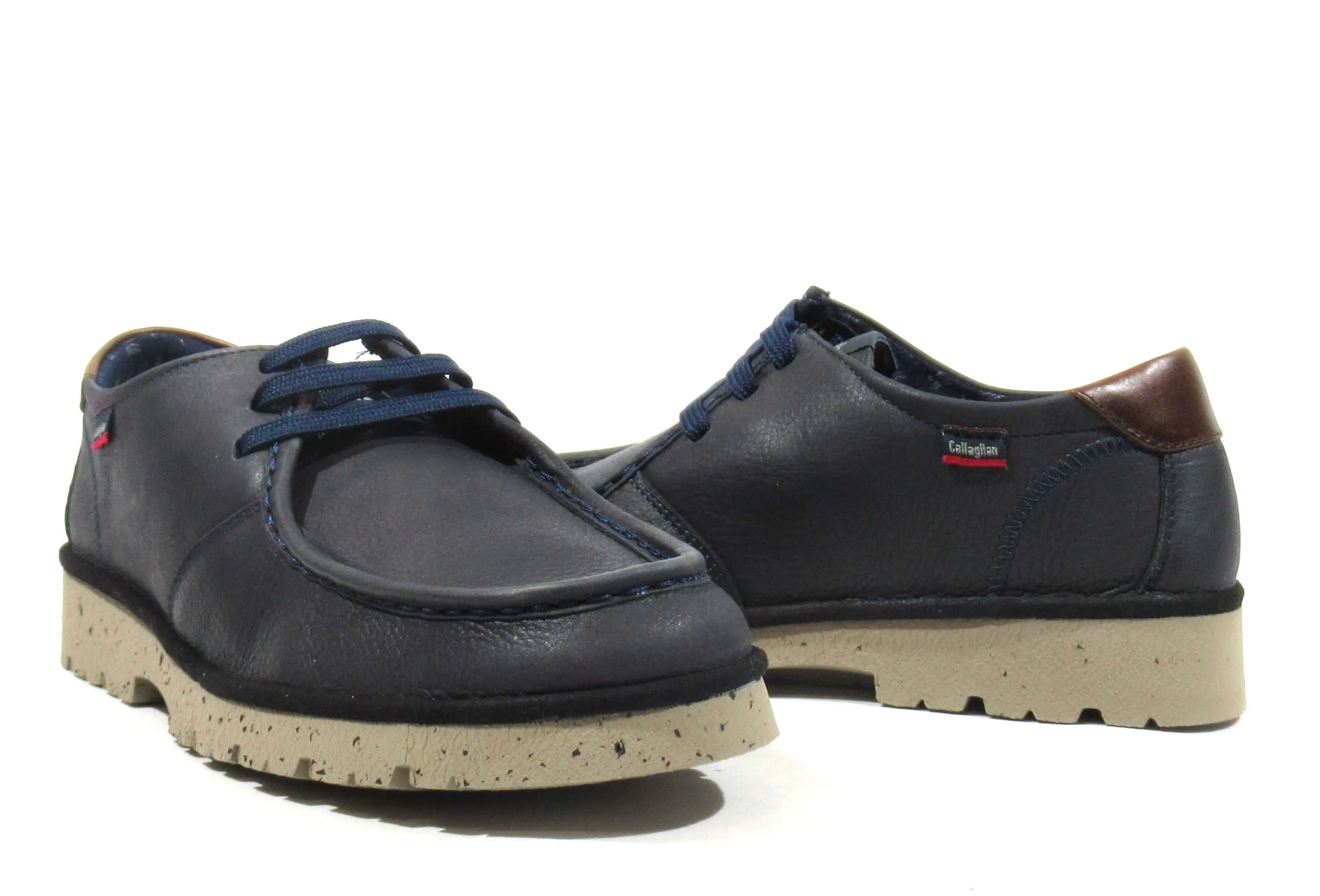 Zapatos de cordones con bordón para hombre