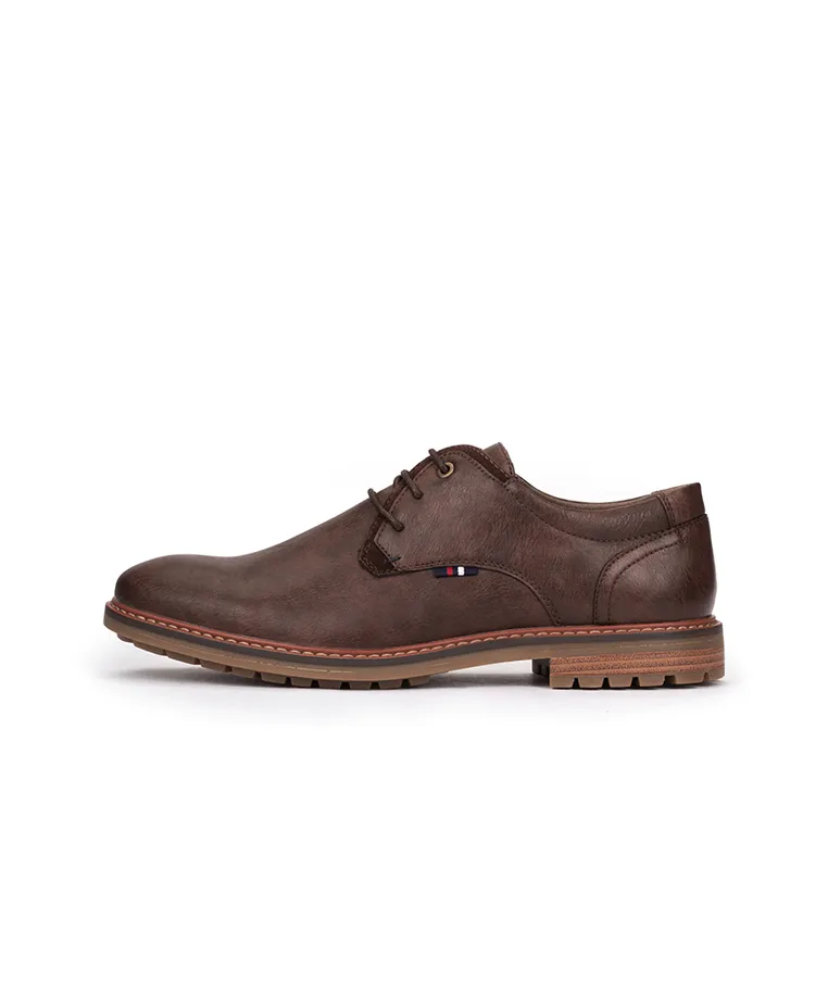 Zapatos Marrón Con Cordones Hombre