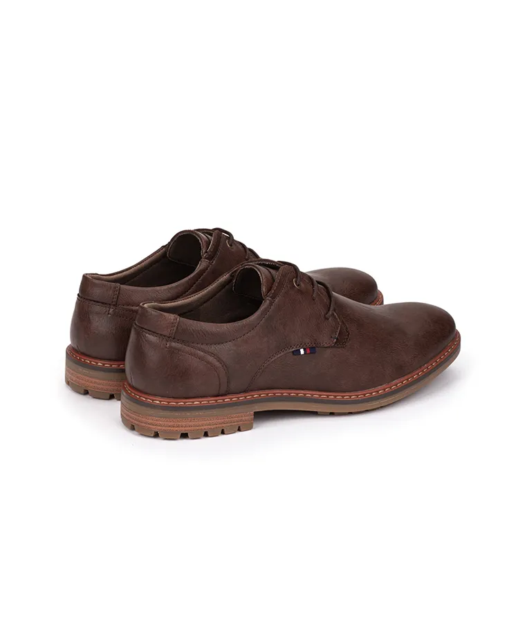 Zapatos Marrón Con Cordones Hombre
