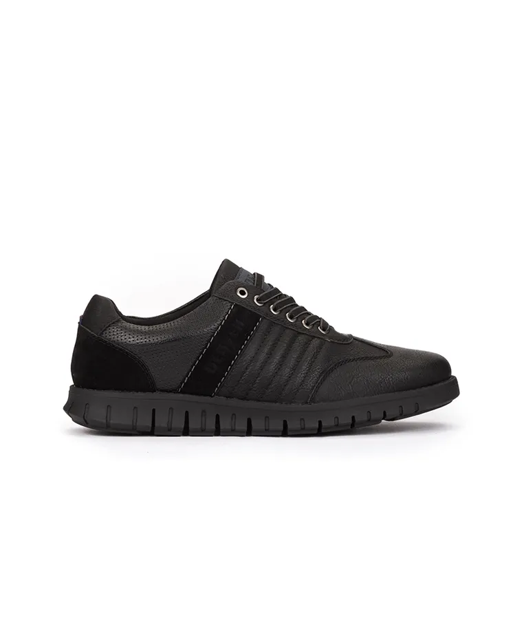 Zapatos Negro Con Cordones Negro Hombre